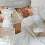 Woman-pumping-with-breast-pump
