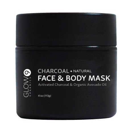 Glow Organics Charcoal + Natural Face & Body Mask: Activated Charcoal & Organic Avocado Oil 