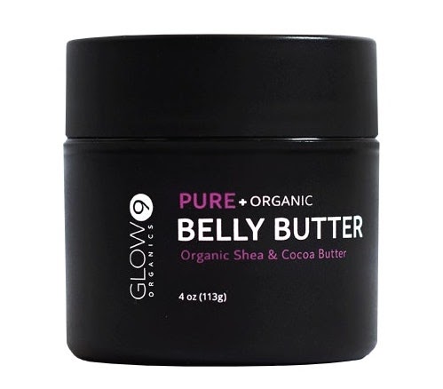 Stretch Mark Creams for Pregnancy: Glow 9 Pure + Organic Belly Butter (Organic Shea & Cocoa Butter)