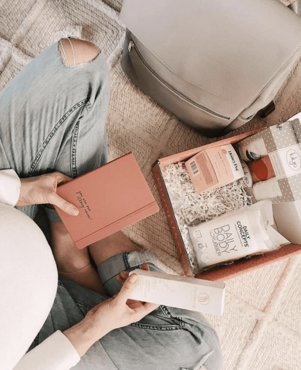 A preview of a Bump Boxes Pregnancy Subscription Box